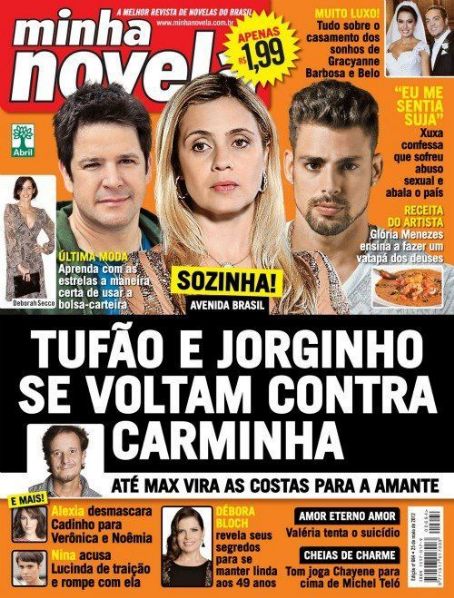 Cauã Reymond, Adriana Esteves, Murilo Benício, Avenida Brasil - Minha Novela Magazine Cover [Brazil] (22 May 2012)