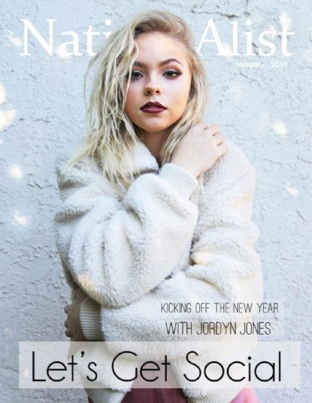 Jordyn Jones, Nation-Alist Magazine January 2017 Cover Photo - United