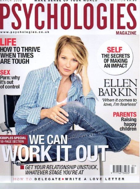 Ellen Barkin - Psychologies Magazine Cover [United Kingdom] (March 2009)