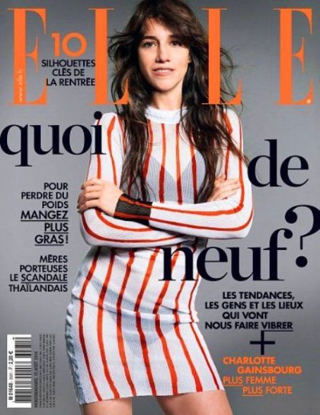 Charlotte Gainsbourg - Elle Magazine Cover [France] (15 August 2014)