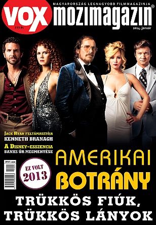 Bradley Cooper, Christian Bale, Amy Adams, Jeremy Renner, Jennifer Lawrence - Vox Magazine Cover [Hungary] (January 2014)