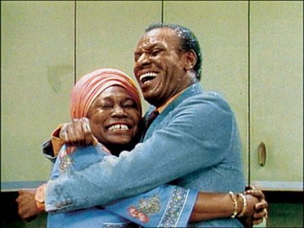 Esther Rolle and Moses Gunn