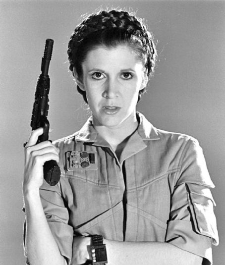 Carrie Fisher as Princess Leia in 