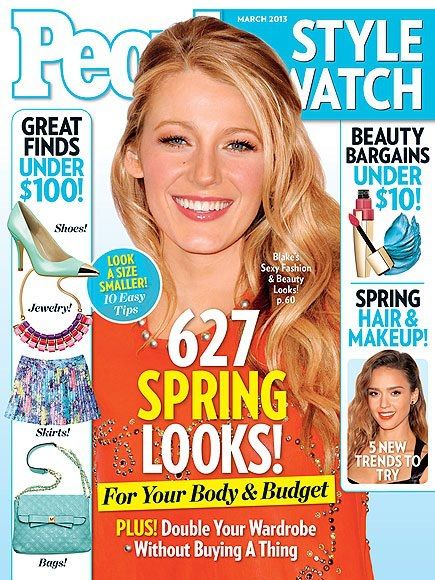 Blake Lively, People Style Watch Magazine March 2013 Cover Photo