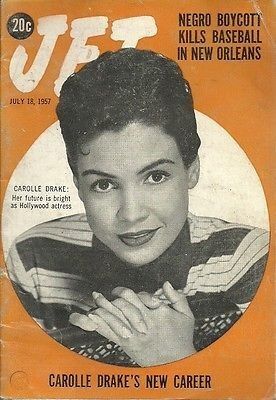 Carolle Drake, Jet Magazine 18 July 1957 Cover Photo - United States