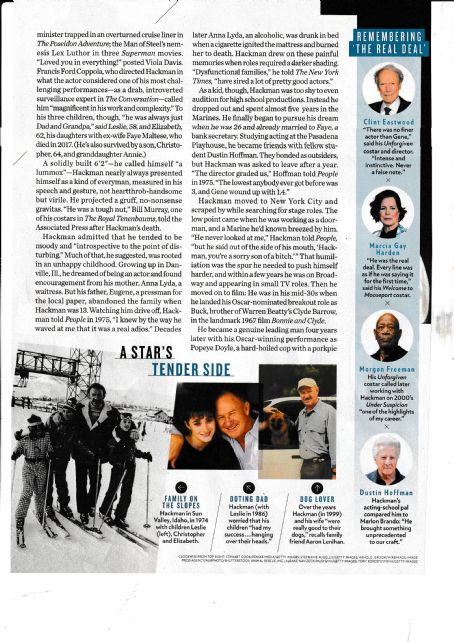 Gene Hackman - People Magazine Pictorial [United States] (17 March 2025)