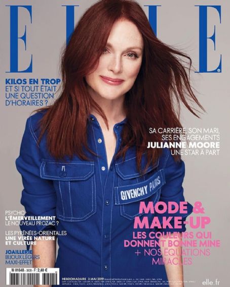 Julianne Moore, Elle Magazine 03 May 2019 Cover Photo - France