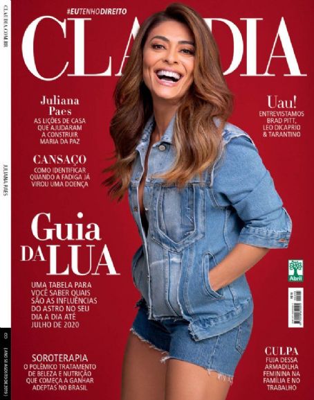 Juliana Paes, Claudia Magazine August 2019 Cover Photo - Brazil