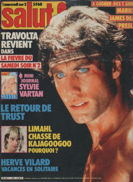 John Travolta - Salut! Magazine Cover [France] (14 September 1983)