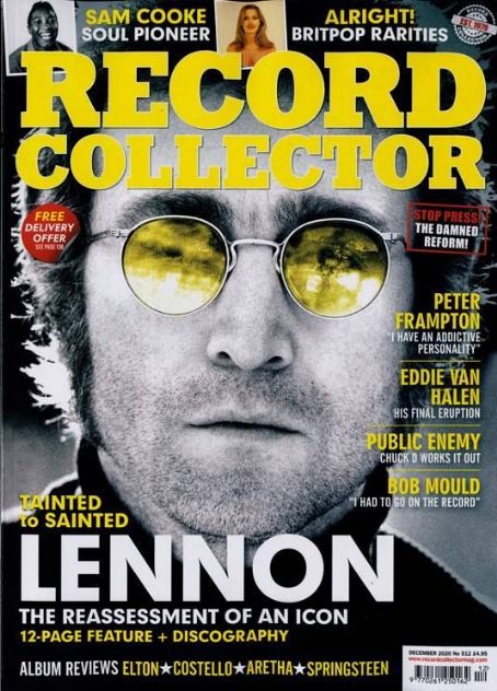 John Lennon, Record Collector Magazine December 2020 Cover Photo ...