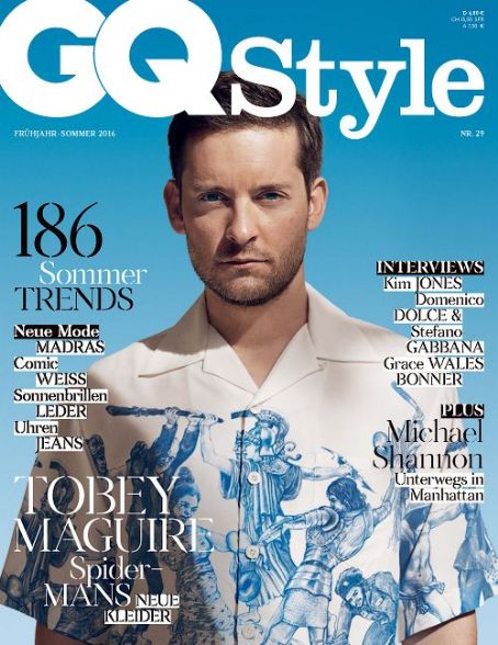 Tobey Maguire - Gq Style Magazine Cover [Germany] (March 2016)