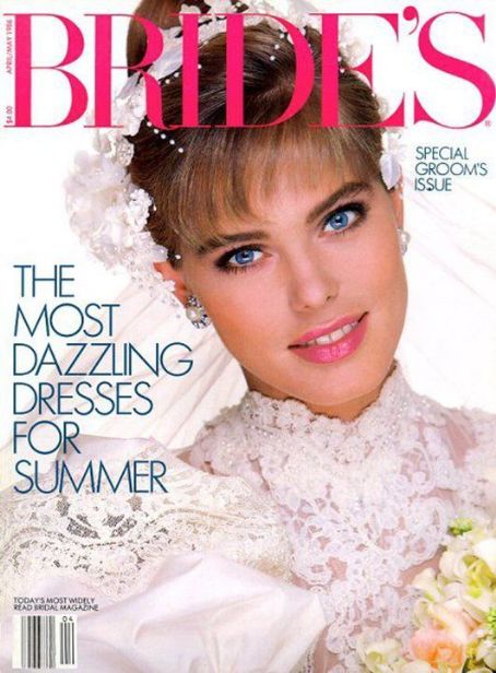 Renée Simonsen, Brides Magazine April 1986 Cover Photo - United States