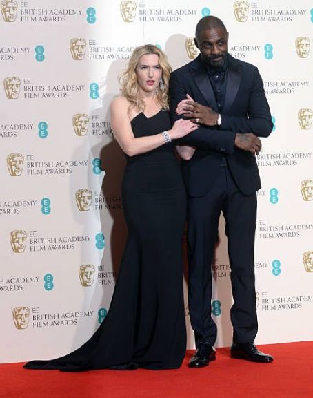 Kate Winslet and Idris Elba - The EE British Academy Film Awards - Press Room (2016)