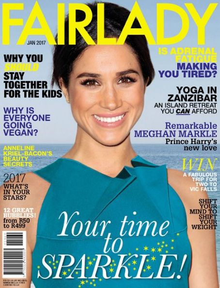 Meghan Markle, Fairlady Magazine January 2017 Cover Photo - South Africa