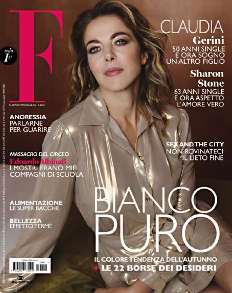 Claudia Gerini - F Magazine Cover [Italy] (5 October 2021)