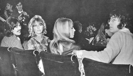 George Harrison and Pattie Boyd December 16, 1967 - Beach Boys benefit ...