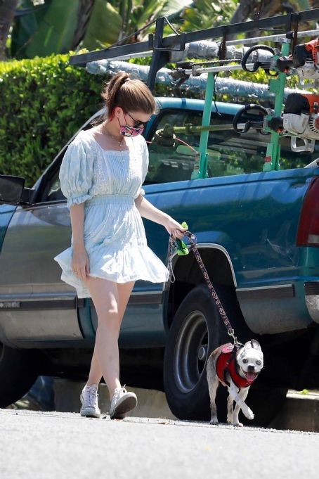 Kate Mara – Looks cute in white summer dress in Los Feliz