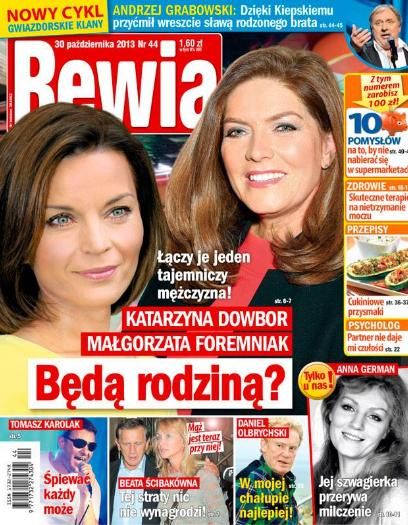 Malgorzata Foremniak Katarzyna Dowbor Rewia Magazine 30 October 2013 Cover Photo Poland