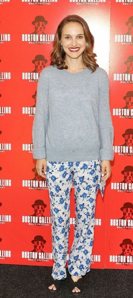 Natalie Portman: stepped out at the fest at Harvard Athletic Complex in Boston