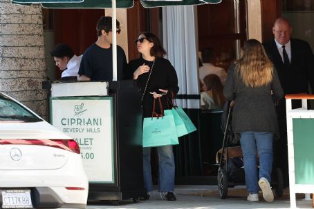 Ashley Benson – With Brandon Davis step out for a meal at Cipriani Beverly Hills