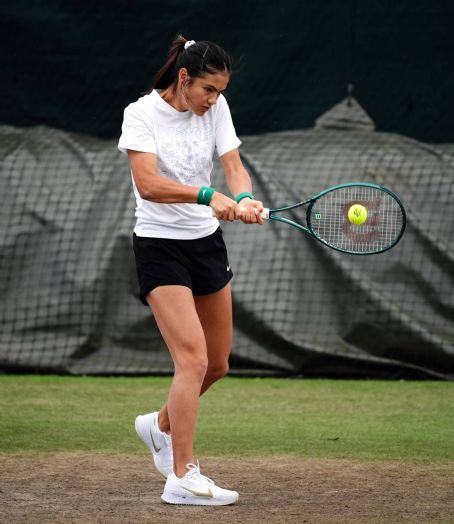 Emma Raducanu – Seen At Practice Session At Wimbledon 2024 - FamousFix