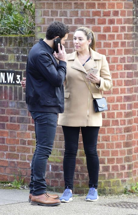 Kelly Brook with boyfriend Jeremy Parisi out in London
