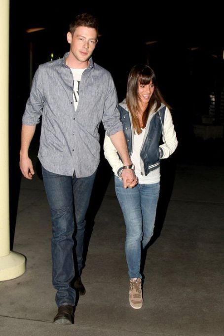 Lea Michele with Cory Monteith: showed up at the ArcLight Cinemas in Hollywood