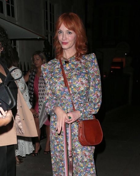 Christina Hendricks – On a night out at Twenty Two restaurant in Mayfair