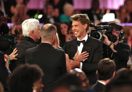 Austin Butler  at the 80th Golden Globe Awards on January 10, 2023, in Beverly Hill, CA