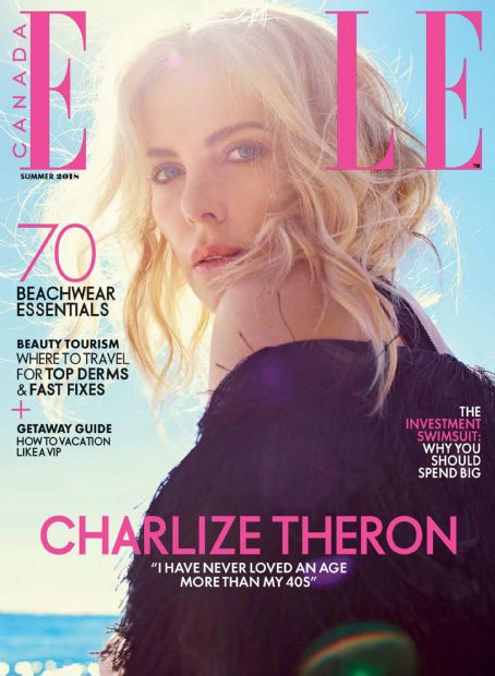 Charlize Theron, Elle Magazine July 2018 Cover Photo - Canada