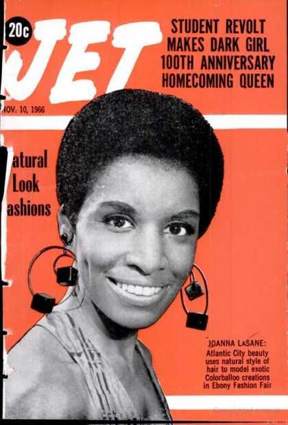 Joanna Lasane, Jet Magazine 10 November 1966 Cover Photo - United States