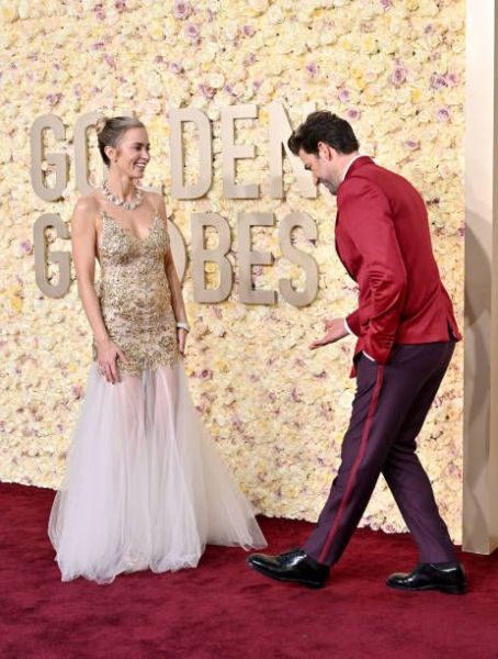 Emily Blunt and John Krasinski - 81st Golden Globe Awards (2024 ...