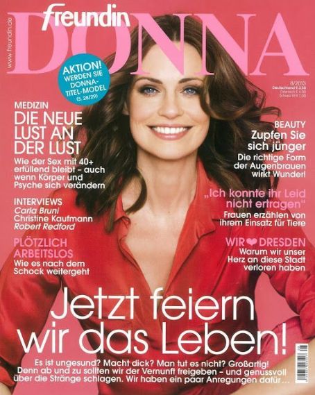 Magdalena Kozinska Freundin Donna Magazine August 13 Cover Photo Germany