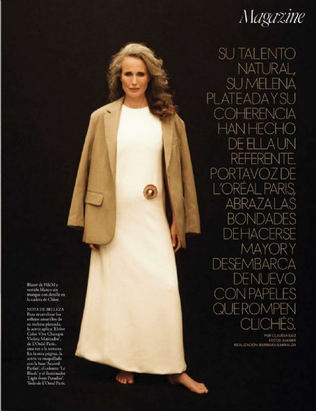 Andie MacDowell - Elle Magazine Pictorial [Spain] (April 2023)