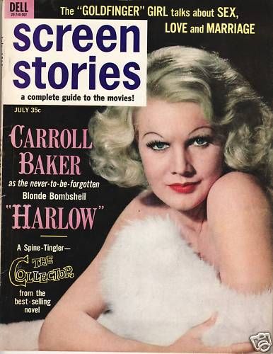 Carroll Baker, Screen Stories Magazine July 1965 Cover Photo - United ...