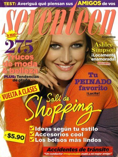 Ashlee Simpson - Seventeen Magazine Cover [Argentina] (March 2008)