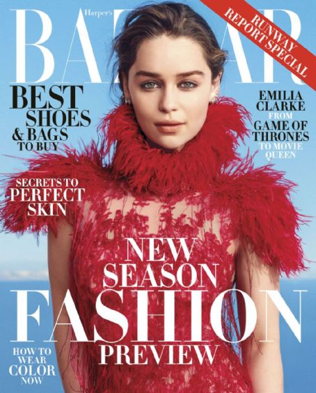 Emilia Clarke, Harper's Bazaar Magazine June 2015 Cover Photo - United