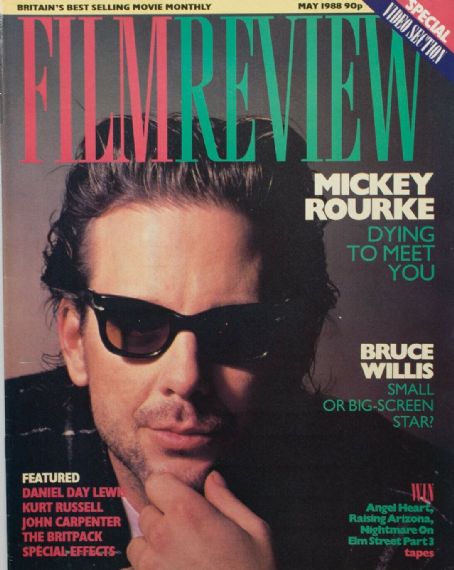 Mickey Rourke - Film Review Magazine Cover [United Kingdom] (May 1988)