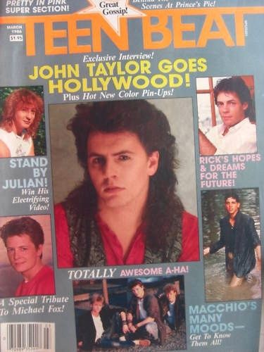 John Taylor, Teen beat Magazine March 1986 Cover Photo - United States