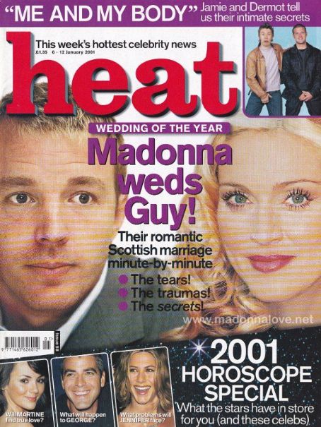 Madonna - Heat Magazine Cover [United Kingdom] (6 January 2001)