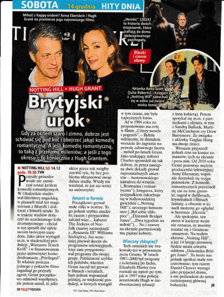 Hugh Grant - Tele Tydzień Magazine Pictorial [Poland] (13 December 2024)