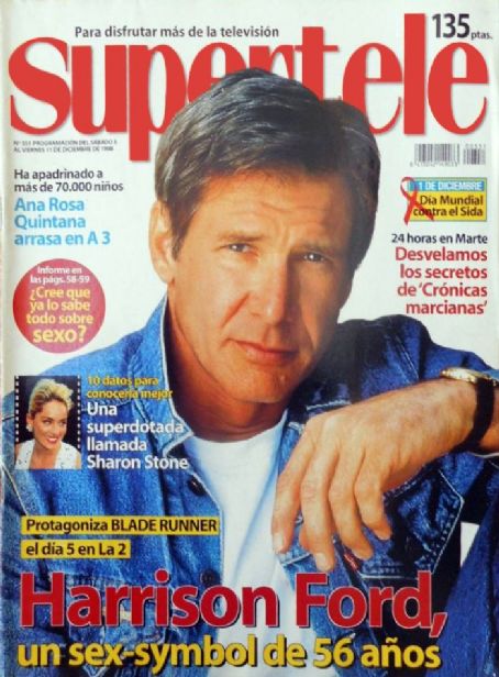 Harrison Ford, Supertele Magazine 11 December 1998 Cover Photo - Spain