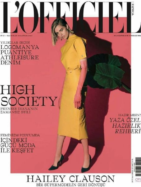 Hailey Clauson, LOfficiel Magazine March 2018 Cover Photo - Turkey