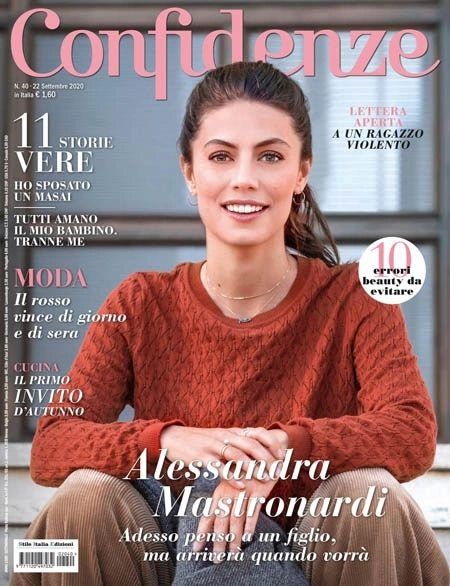 Alessandra Mastronardi - Confidenze Magazine Cover [Italy] (22 September 2020)