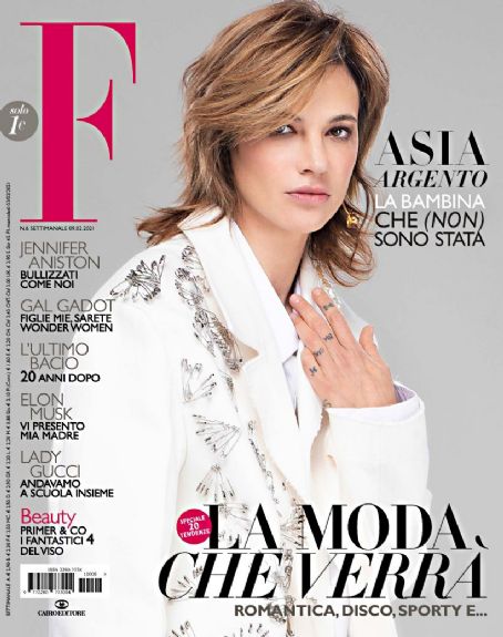 Asia Argento - F Magazine Cover [Italy] (9 February 2021)