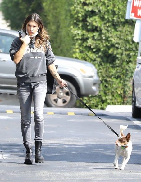 Elisabetta Canalis – Walking her dog in West Hollywood | Elisabetta
