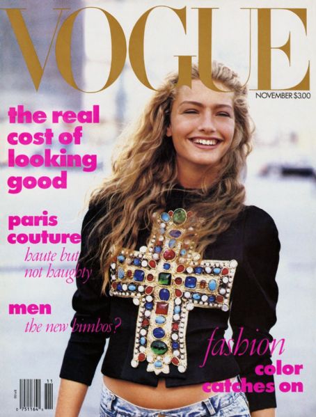 Michaela Bercu, Vogue Magazine November 1988 Cover Photo - United States