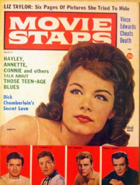 Annette Funicello - Movie Stars Magazine Cover [United States] (March 1962)