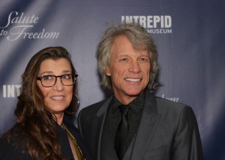 Jon Bon Jovi and Dorothea Hurley  attend the 2021 Salute To Freedom Gala at Intrepid Sea-Air-Space Museum on November 10, 2021 in New York City