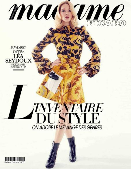 Léa Seydoux, Madame Figaro Magazine 13 March 2020 Cover Photo - France